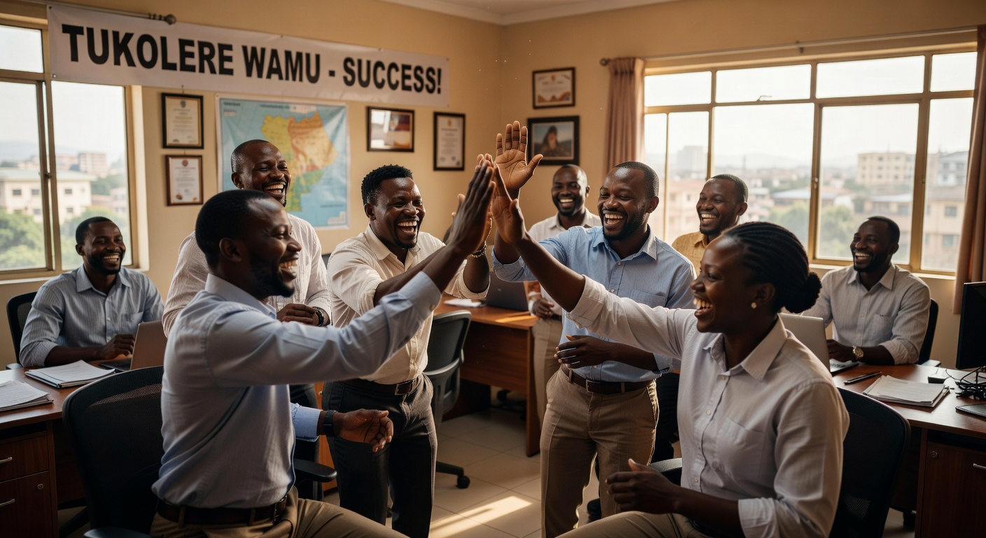 Success celebration